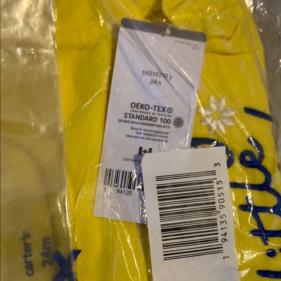 NWT Carter’s Baby Girl 24 M Bodysuit W/Pants Flowers “Mommy’s Little Girl” - Picture 3 of 5